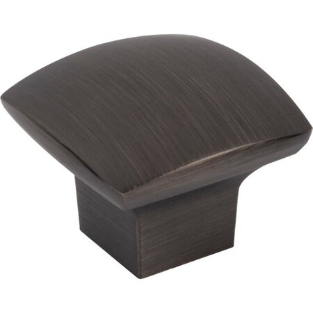 Jeffrey Alexander 1-3/16" Overall Length Brushed Pewter Square Sonoma Cabinet Knob 431BNBDL